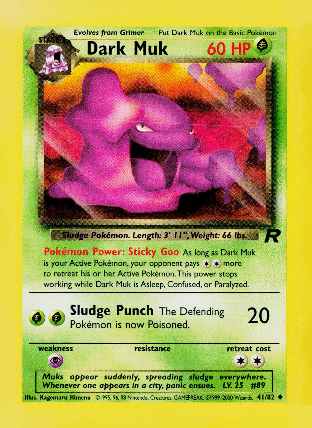 Dark Muk Unlimited Team Rocket 41/82 LP