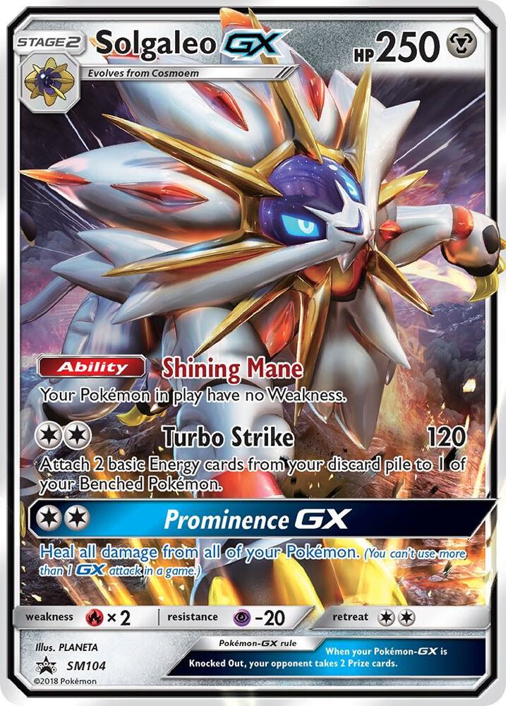 Solgaleo GX Promo SM Promos SM104 NM