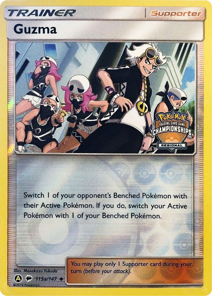 Guzma - (Regional Championships) Promo League & Championship Cards 115a/147 NM