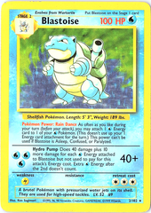 Blastoise Holo Rare Base Set 002/102 LP