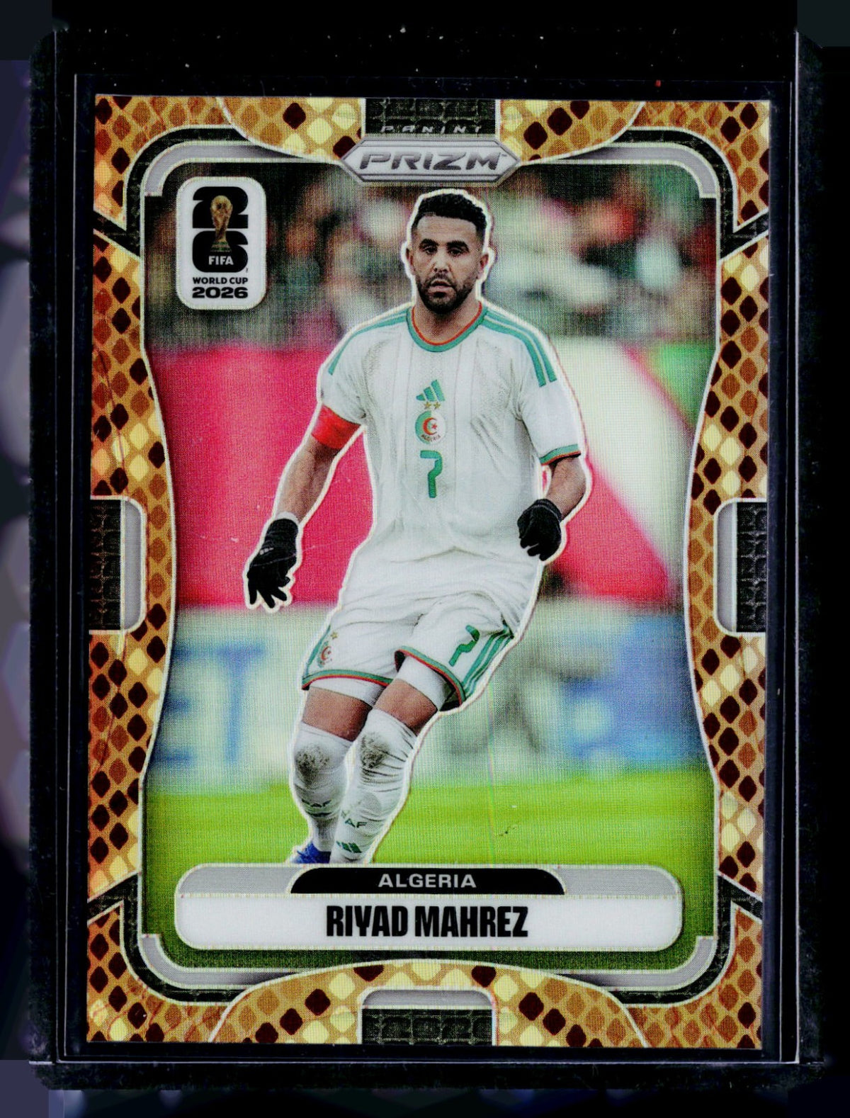 Riyad Mahrez Panini Prizm FIFA World Cup - Rattlesnake Prizms 135 NM