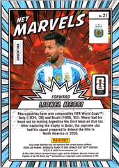 Lionel Messi Donruss Road to FIFA World Cup - Net Marvels 21 NM (Back)