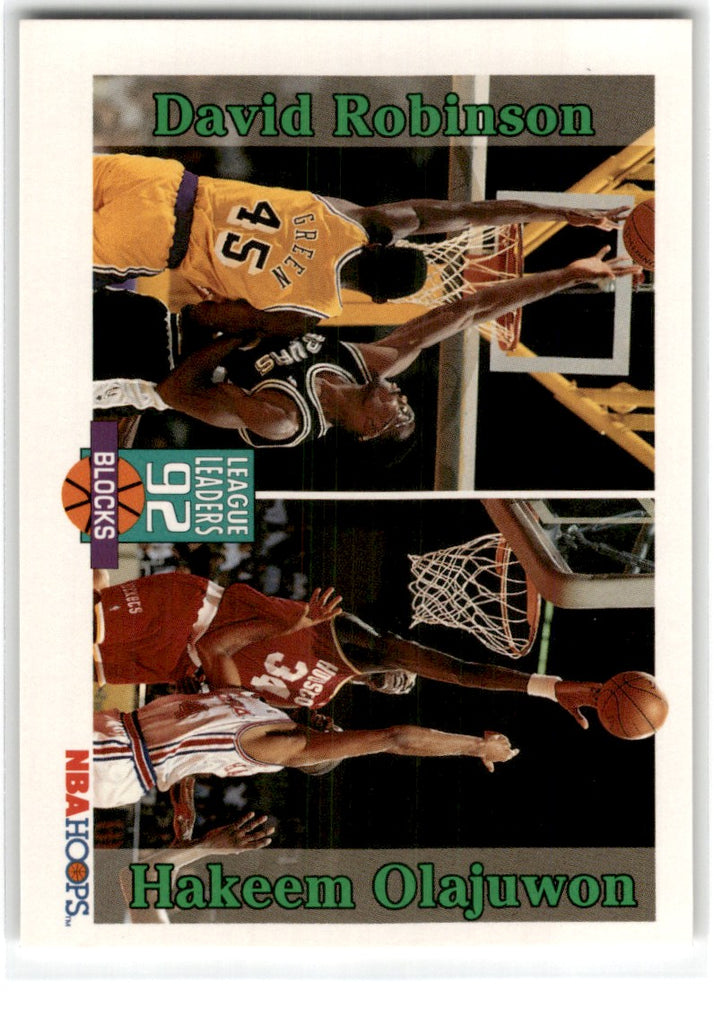 1992 Hoops David Robinson/Hakeem Olajuwon Card323 Default Title