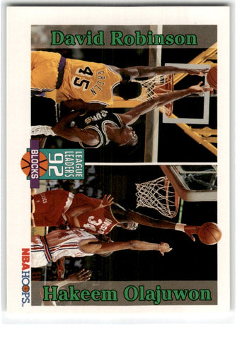 1992 Hoops David Robinson/Hakeem Olajuwon Card323 Default Title