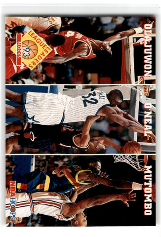 1993 Hoops Hakeem Olajuwon/Shaquille O'Neal/Dikembe Mutombo Card290 Default Title