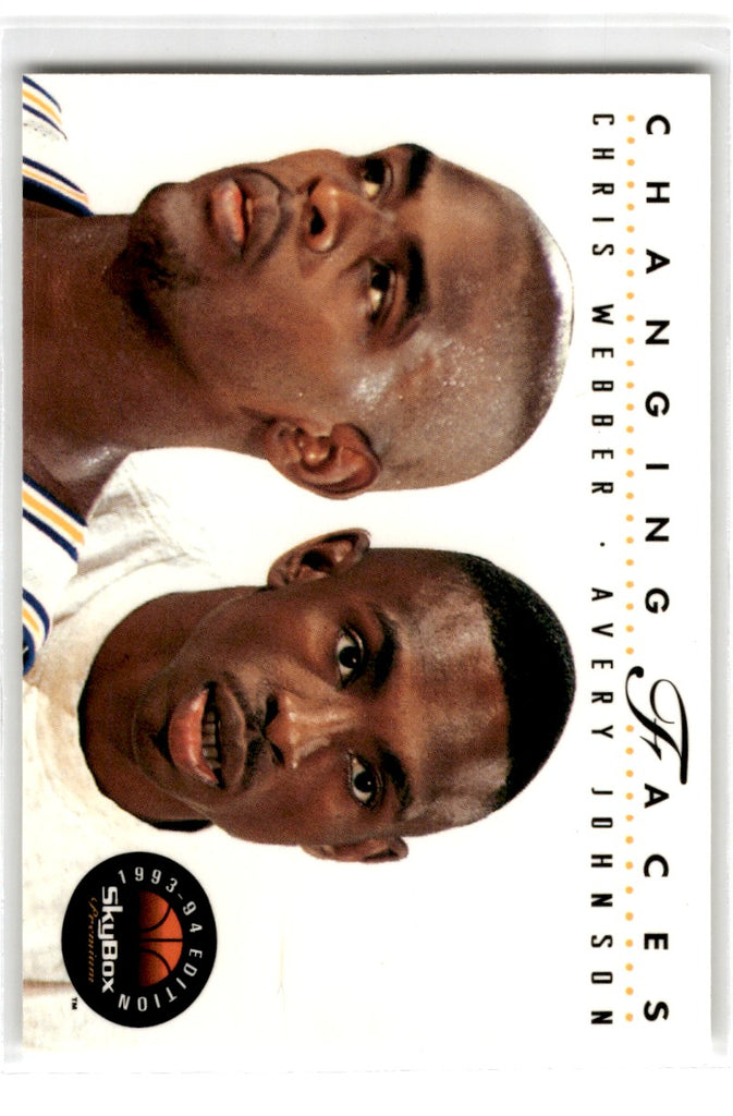 1993 SkyBox Chris Webber/Avery Johnson Card 300 Default Title