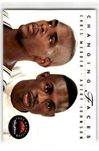 1993 SkyBox Chris Webber/Avery Johnson Card 300 Default Title