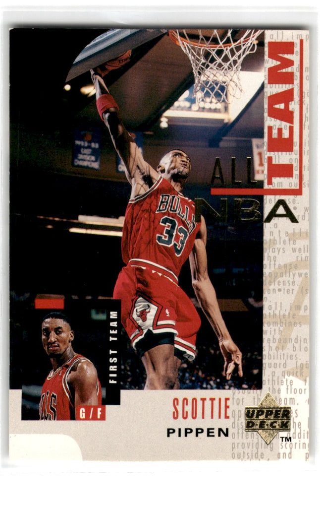 1993 Upper Deck NBA All Big Blue Basketball Dream Team Scottie Pippen Card 11 Default Title