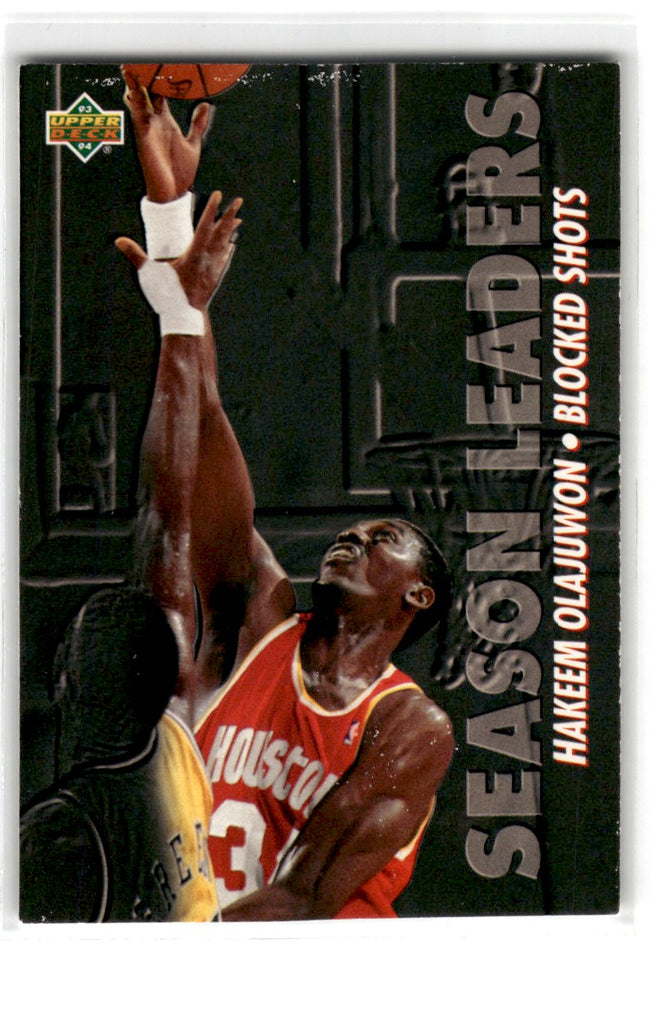 1993 Upper Deck Season Leaders Hakeem Olajuwon Card 170 Default Title