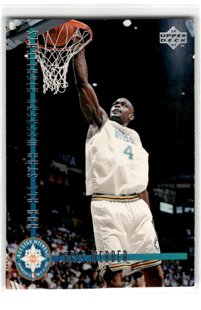 1993 Upper Deck Special Edition Chris Webber Card 186 Default Title