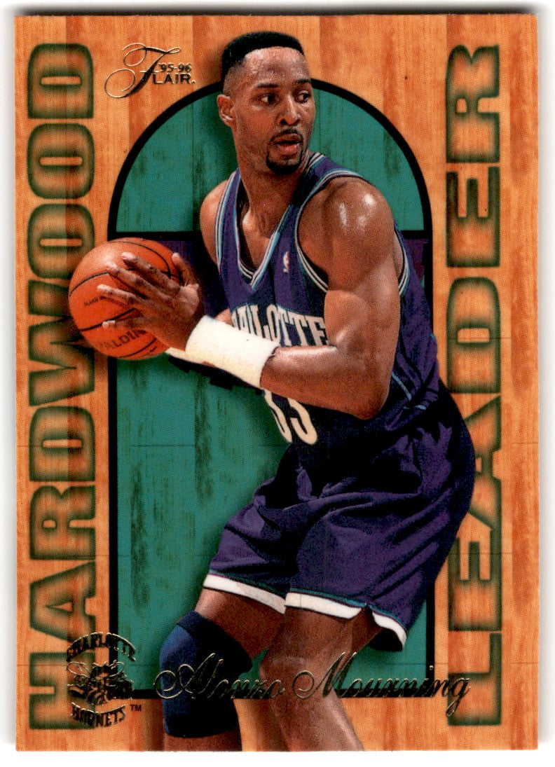 1995 Fleer Flair Hardwood Leader Alonzo Mourning Card3 Default Title