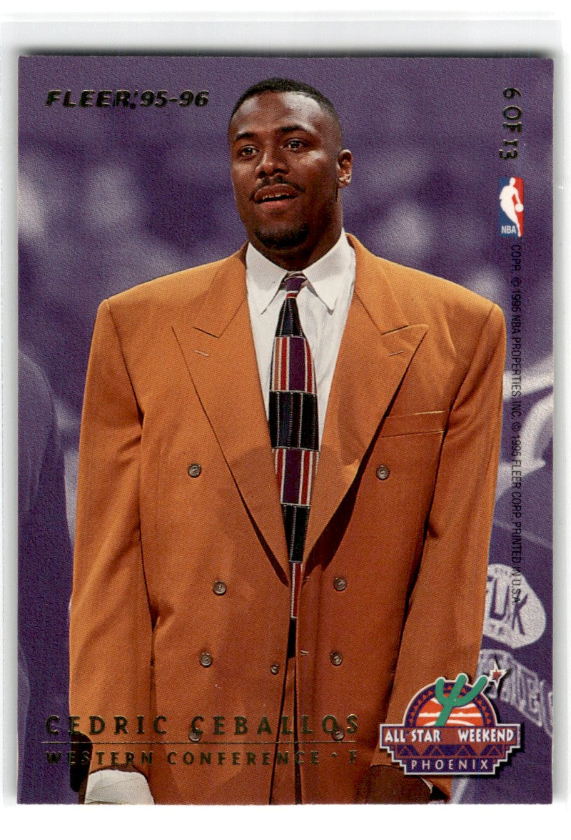 1995 Fleer NBA All-Stars Vin Baker/Cedric Ceballos Card6 Default Title