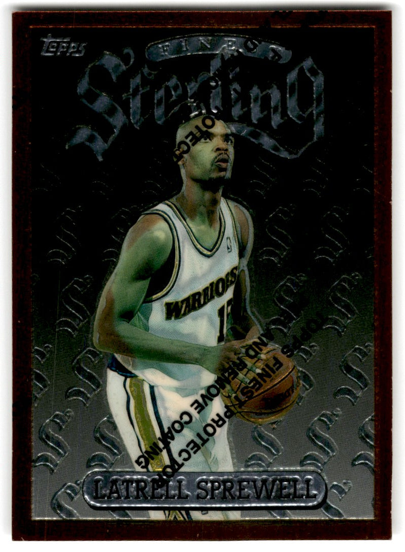 1996 Topps Finest Sterling Latrell Sprewell Card 237 Default Title