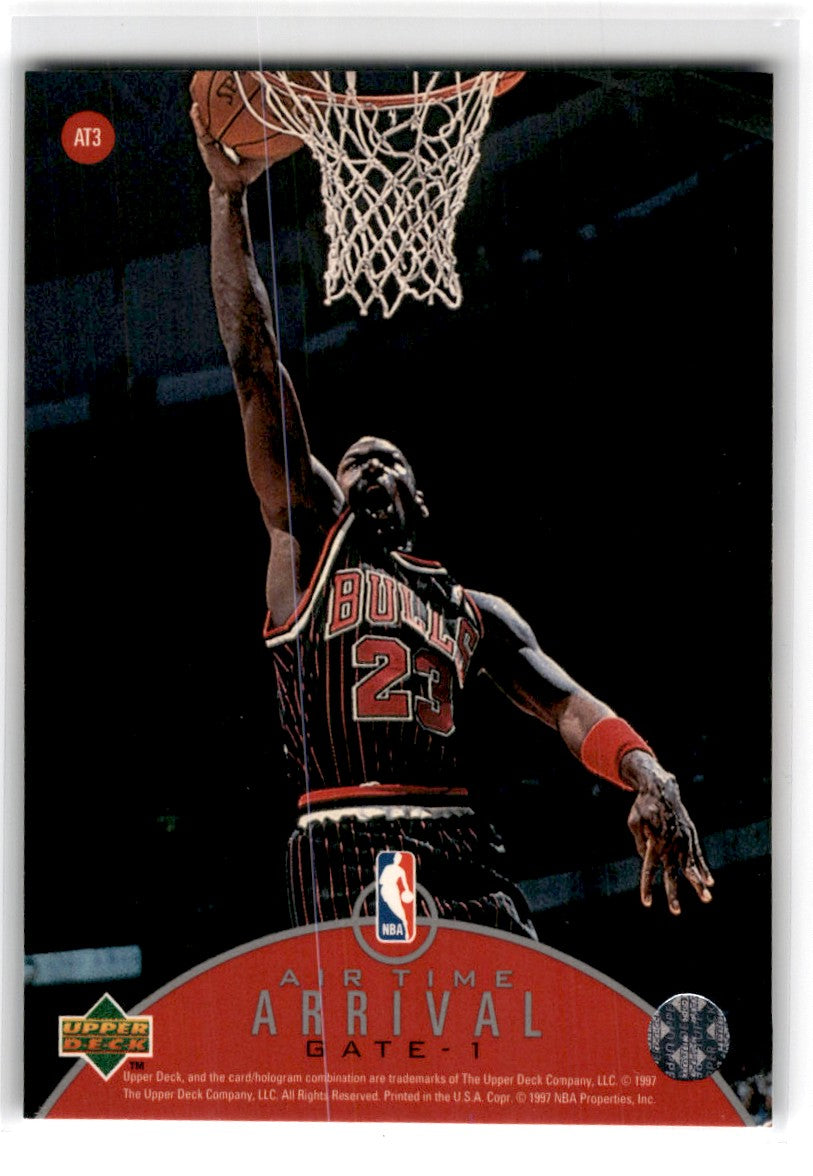 1997 Upper Deck Jordan Air Time Michael Jordan AT9