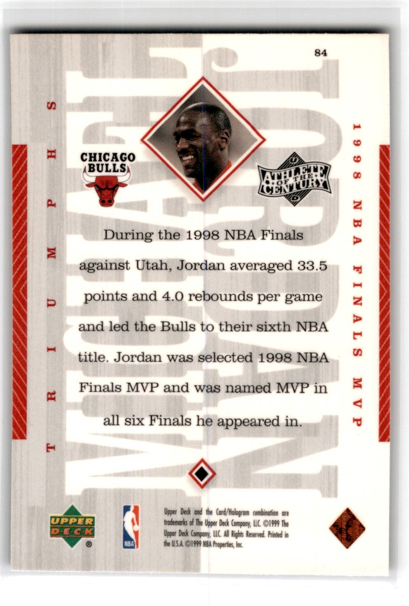 1999 Upper Deck Triumphs Michael Jordan 84