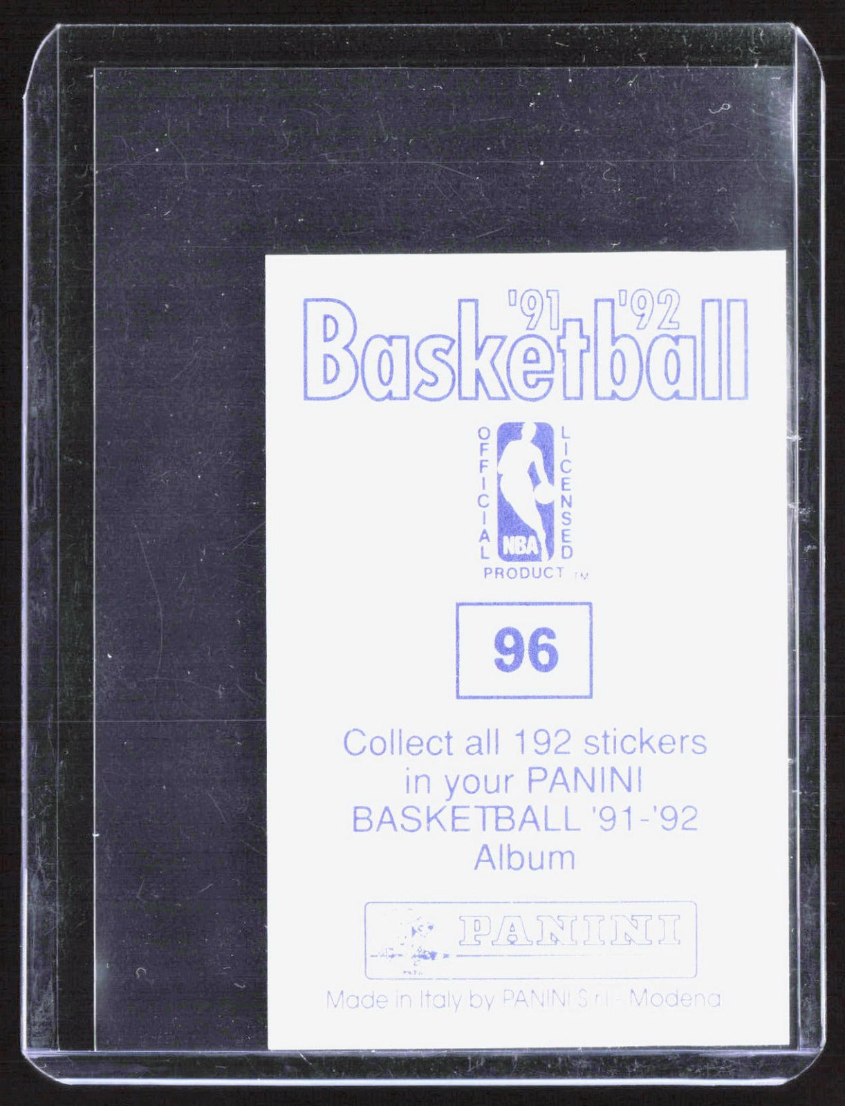 1991-92 Panini Stickers Michael Jordan 96 Basketball Chicago Bulls