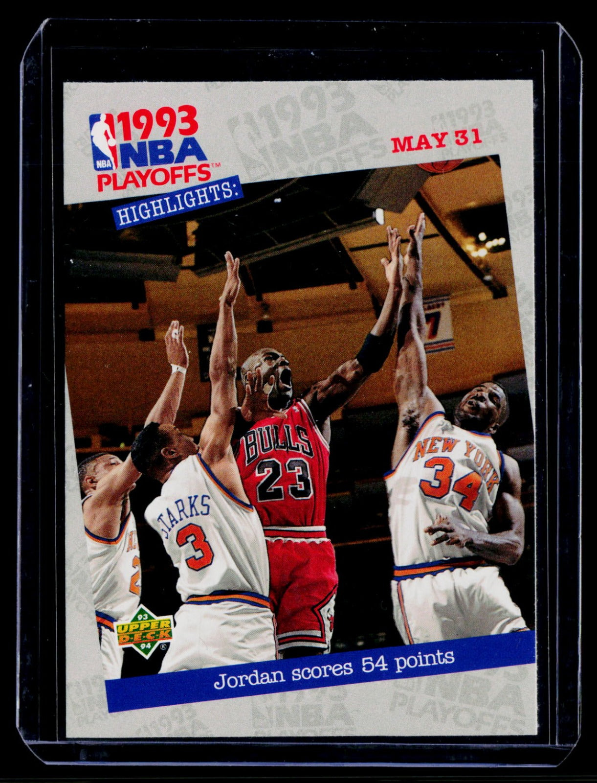 Jordan Scores 54 Points Upper Deck 193 NM