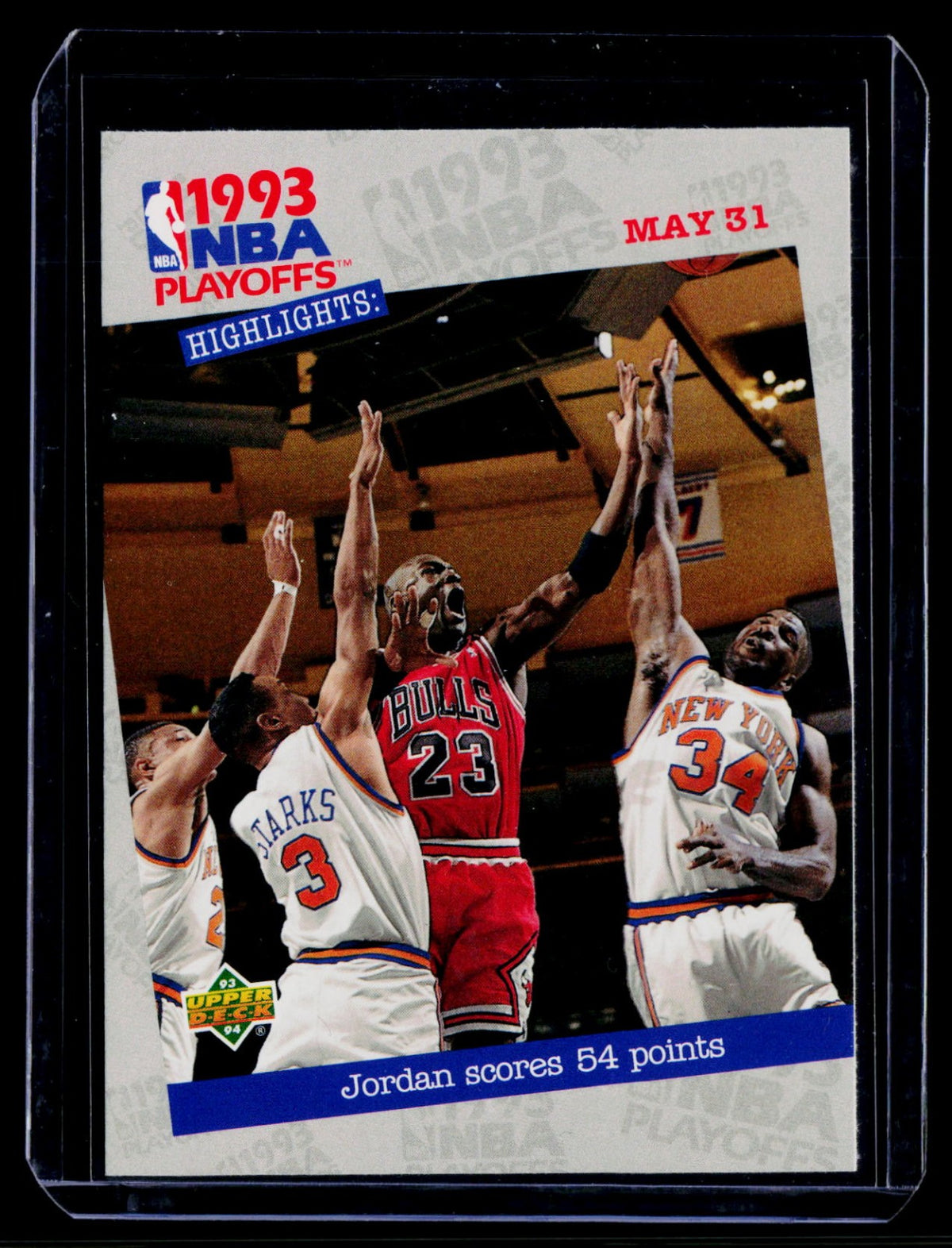 Jordan Scores 54 Points Upper Deck 193 NM