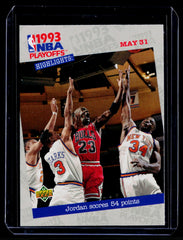 Jordan Scores 54 Points Upper Deck 193 NM