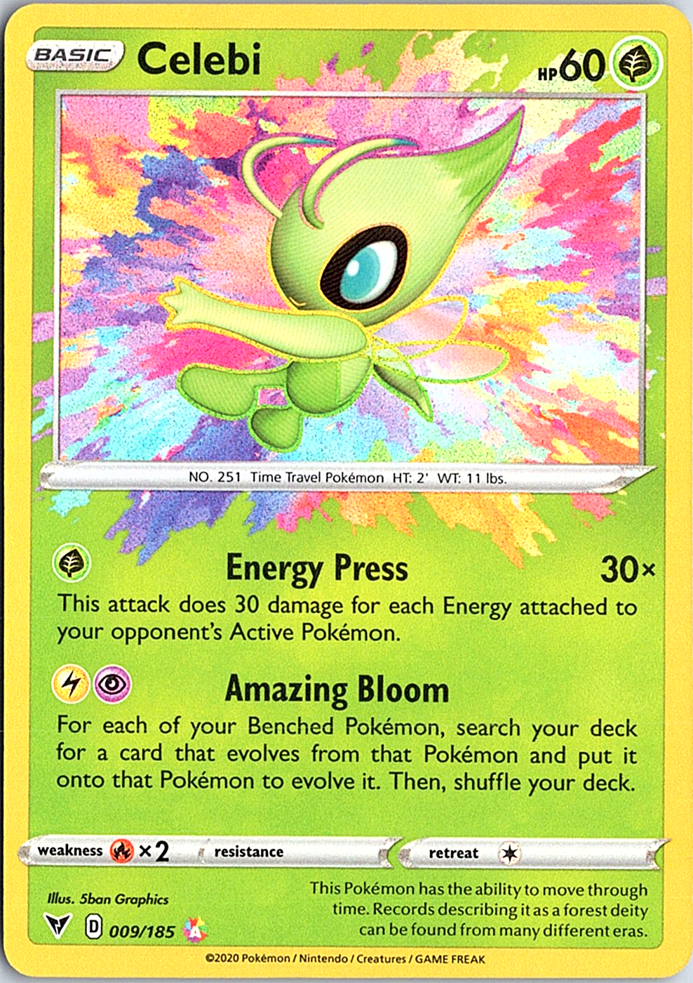 Celebi Amazing Rare SWSH04: Vivid Voltage 009/185 NM