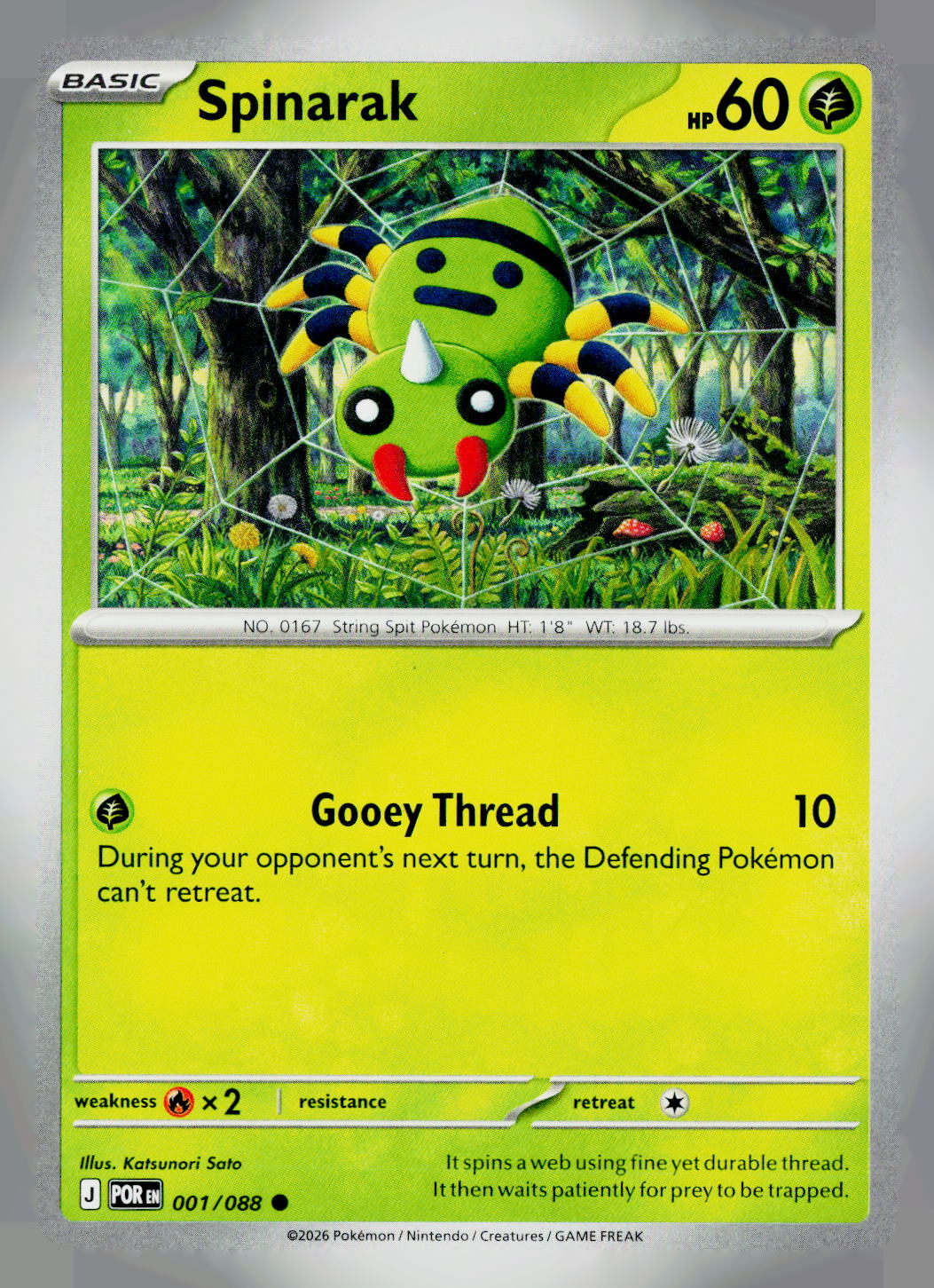 Spinarak POR 001/088 NM