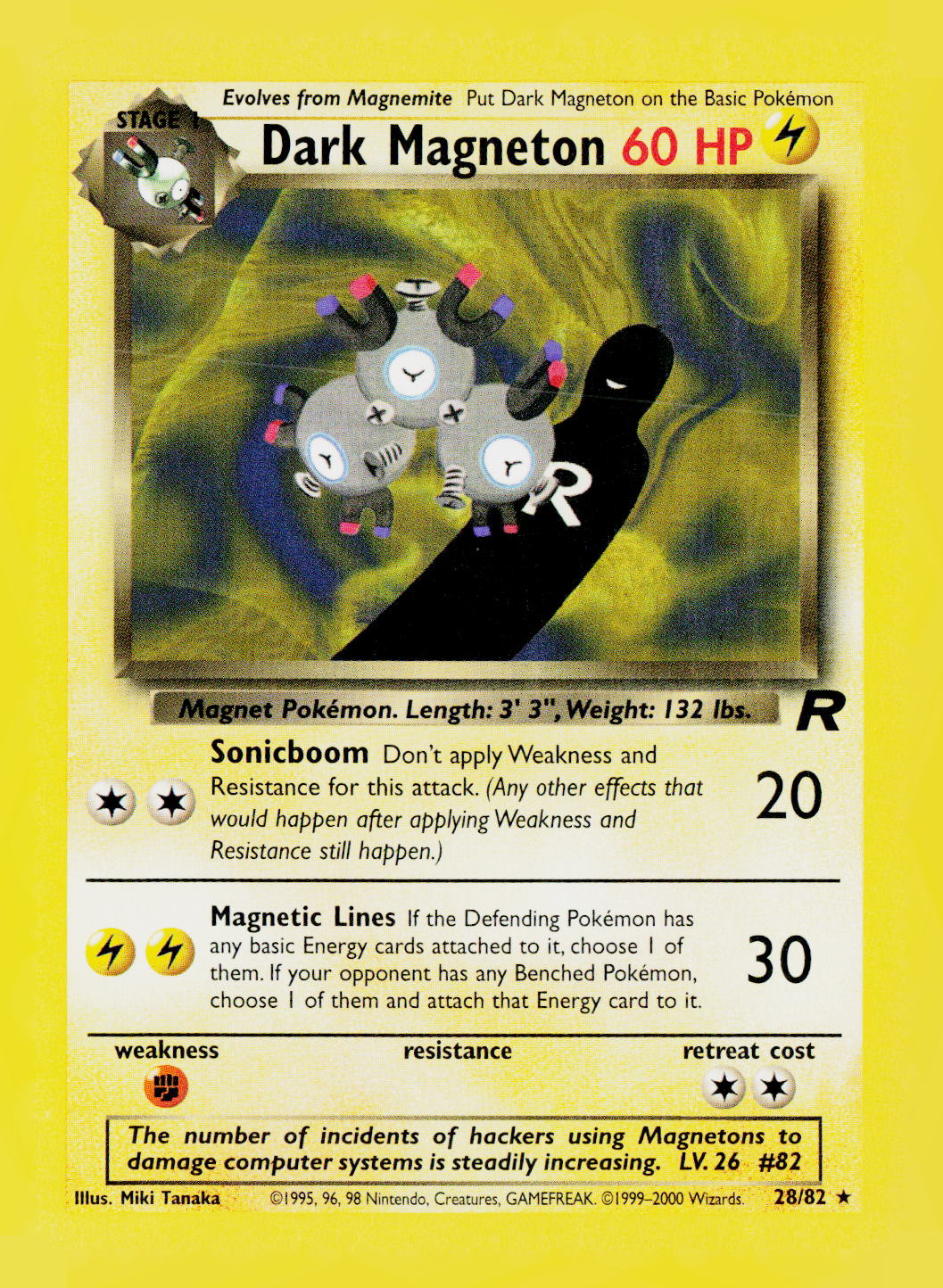 Dark Magneton (28) Unlimited Team Rocket 28/82 LP