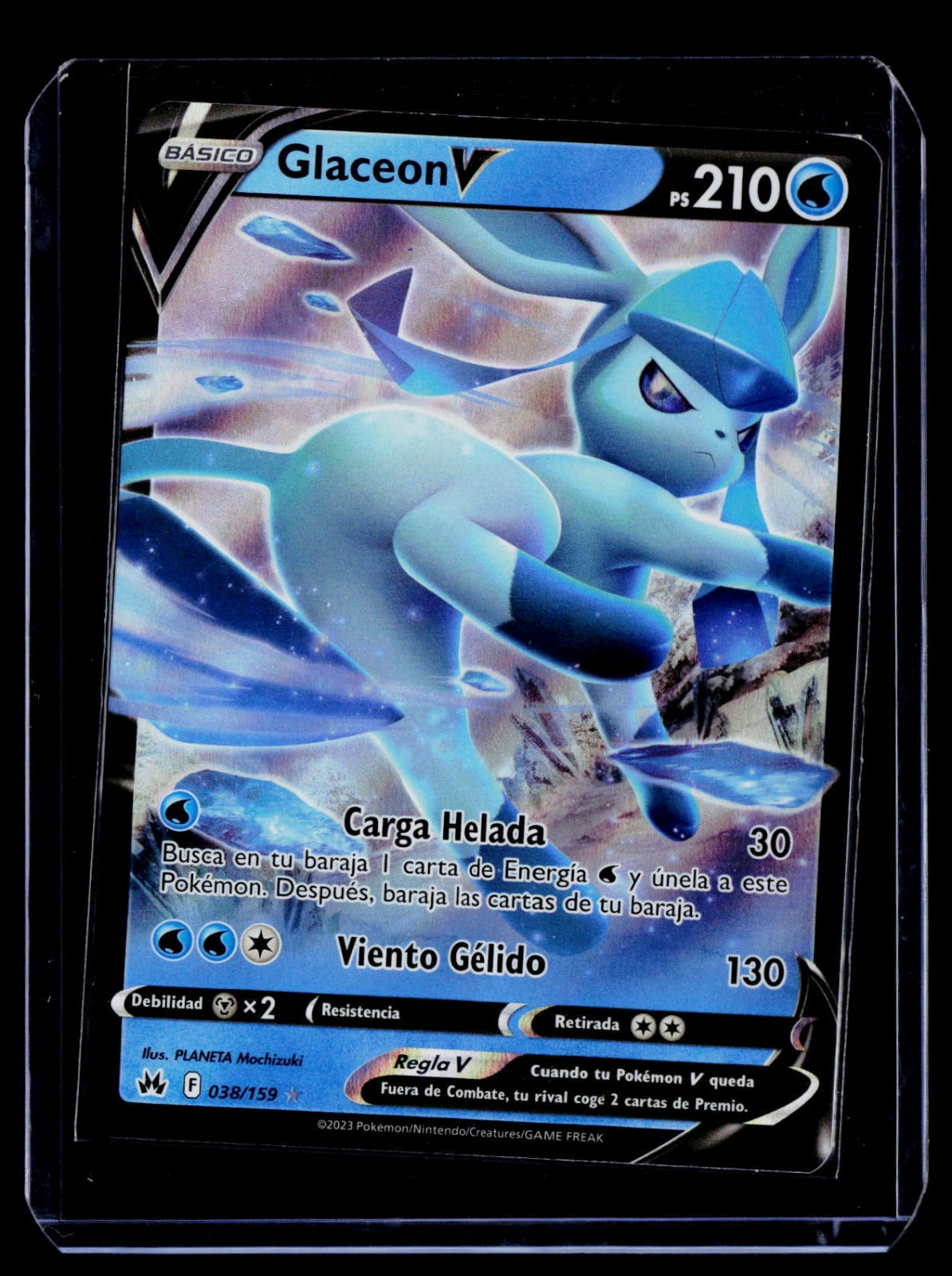 Glaceon V Holo SWSH: Crown Zenith 038/159 LP