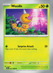 Weedle CRI 001/086 NM