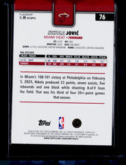 Nikola Jović Topps - Crackleboard Gold 76 NM