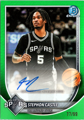 Stephon Castle Bowman - Chrome Autographs Reptilian Green Refractor BCA-SC NM