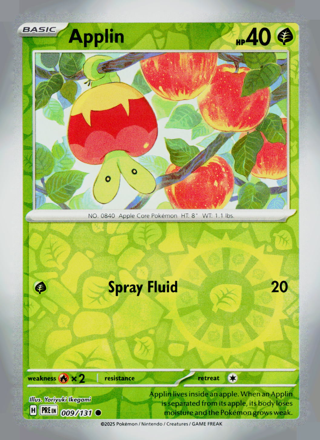 Applin PRE 009/131 Reverse Holo NM