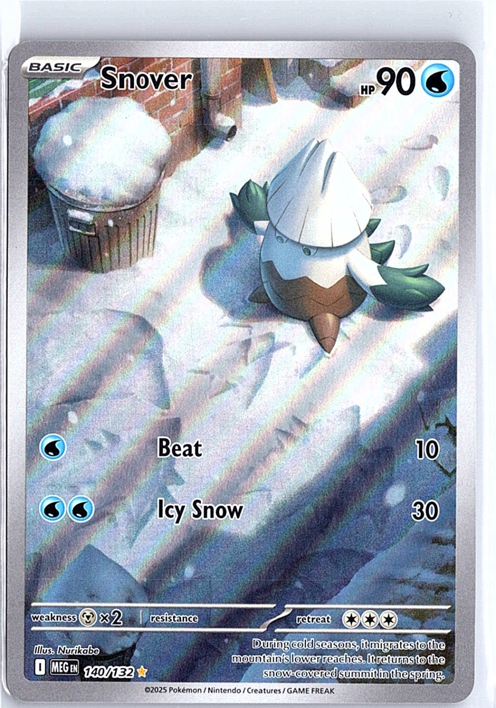 Snover Illustration Rare ME01: Mega Evolution 140/132 NM
