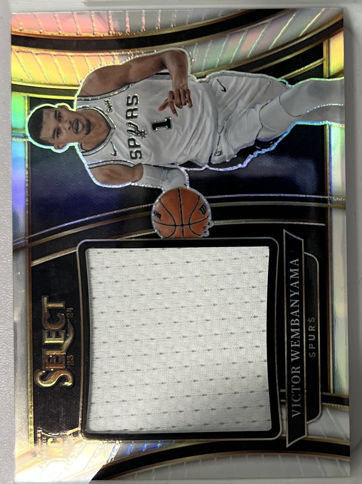 Victor Wembanyama Panini Select - Jumbo Rookie Swatches RJS-VW NM
