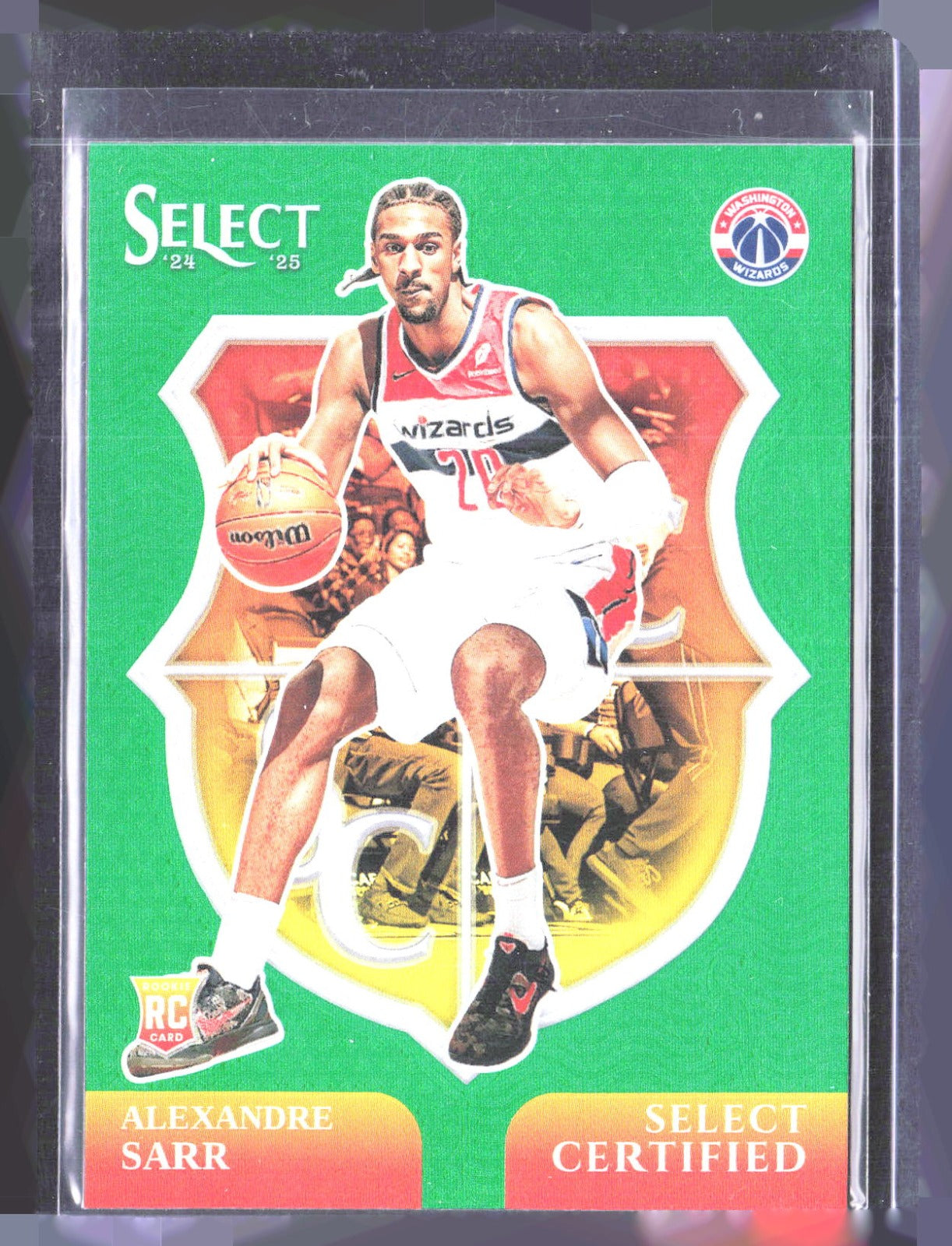 2024-25 Panini Select - Silver Prizm Alexandre Sarr 73 Green RC