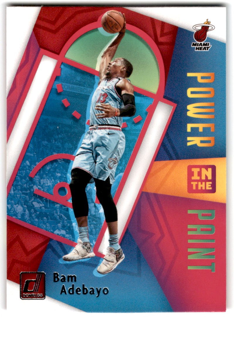 2020 Donruss Power in the Paint Bam Adebayo Card 3 Default Title