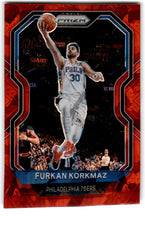 2020 Panini Prizm Red Cracked Ice Furkan Korkmaz Card 160 Default Title