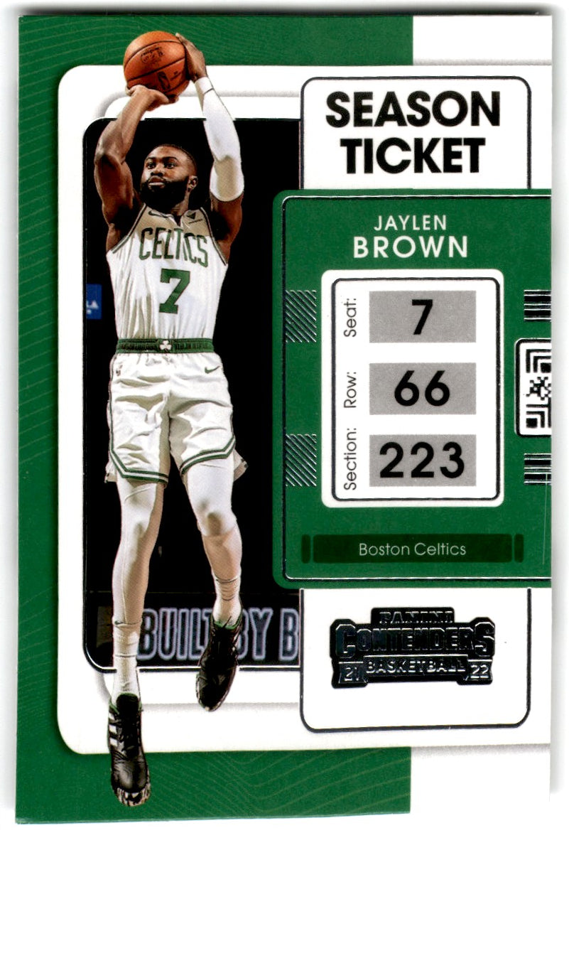 2021 Panini Contenders Game Ticket Anniversary Edition Jaylen Brown Card 34 Default Title