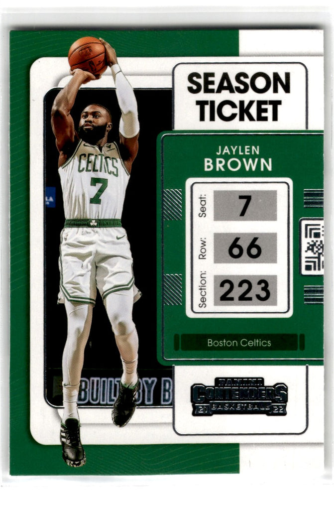 2021 Panini Contenders Season Fleer Authentix Booster Tickets Jaylen Brown Card 34 Default Title