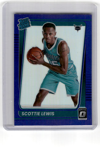 2021 Panini Optic Purple Rated Classic Rookies Preview Scottie Lewis Card 196 Default Title