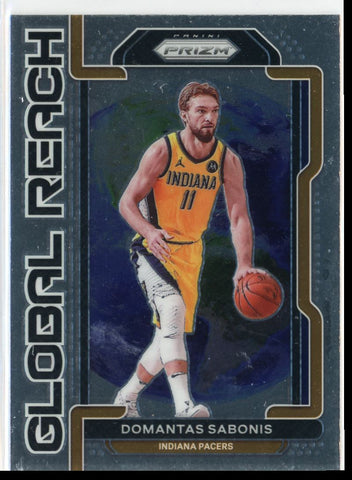 2021 Panini Prizm Global Reach Domantas Sabonis Card 10 Default Title