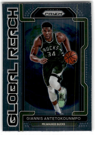 2021 Panini Prizm Global Reach Giannis Antetokounmpo Card 1 Default Title