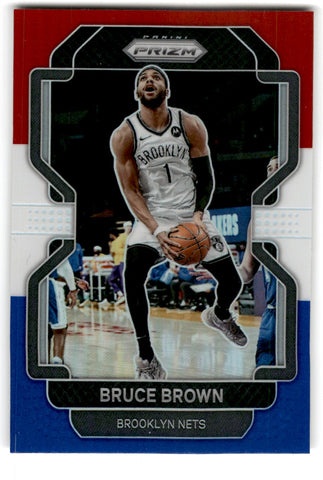 2021 Panini Prizm Red Blue White Bruce Brown Card 230 Default Title