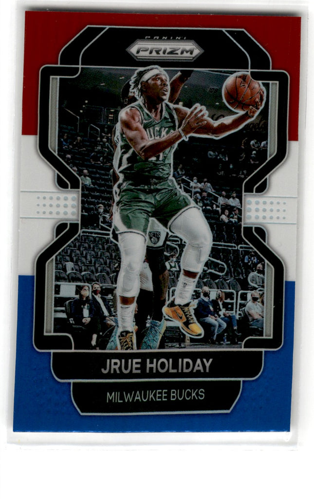 2021 Panini Prizm Red White Blue Jrue Holiday Card 8 Default Title