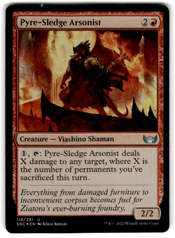 2022 MTG : Battle for Baldur's Gate Foil Pyre-sledge Arsonist Card 118 Default Title