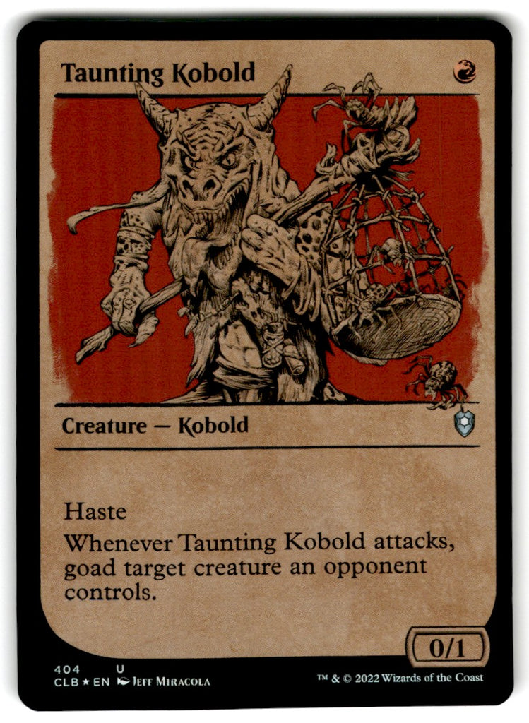 2022 MTG : Battle for Baldur's Gate Foil Taunting Kobold Card 404 Default Title