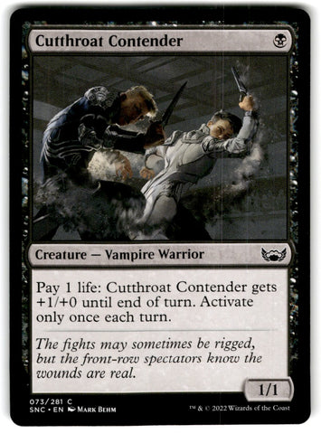 2022 MTG : Battle for Baldur's Gate Cutthroat Contender Card 73 Default Title