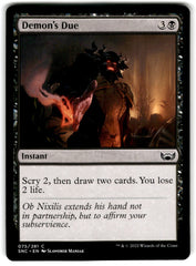 2022 MTG : Battle for Baldur's Gate Demon's Due Card 75 Default Title