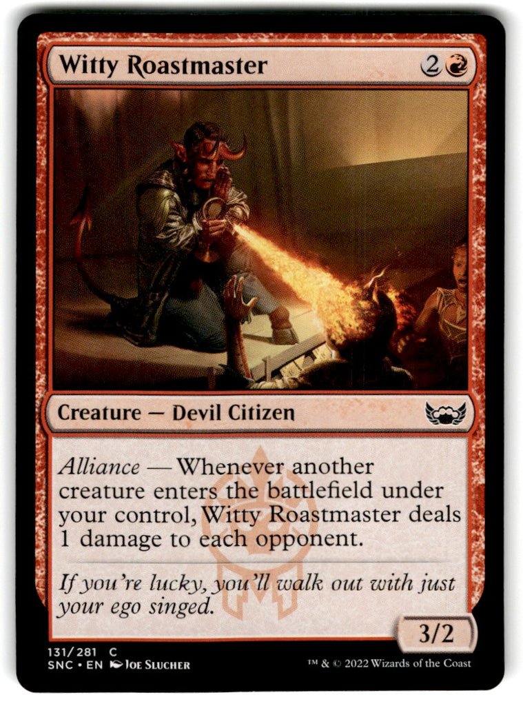 2022 MTG : Battle for Baldur's Gate Witty Roastmaster Card 131 Default Title