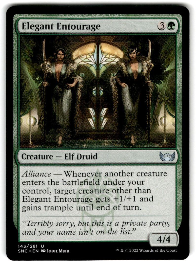 2022 MTG : Battle for Baldur's Gate Elegant Entourage Card 143 Default Title
