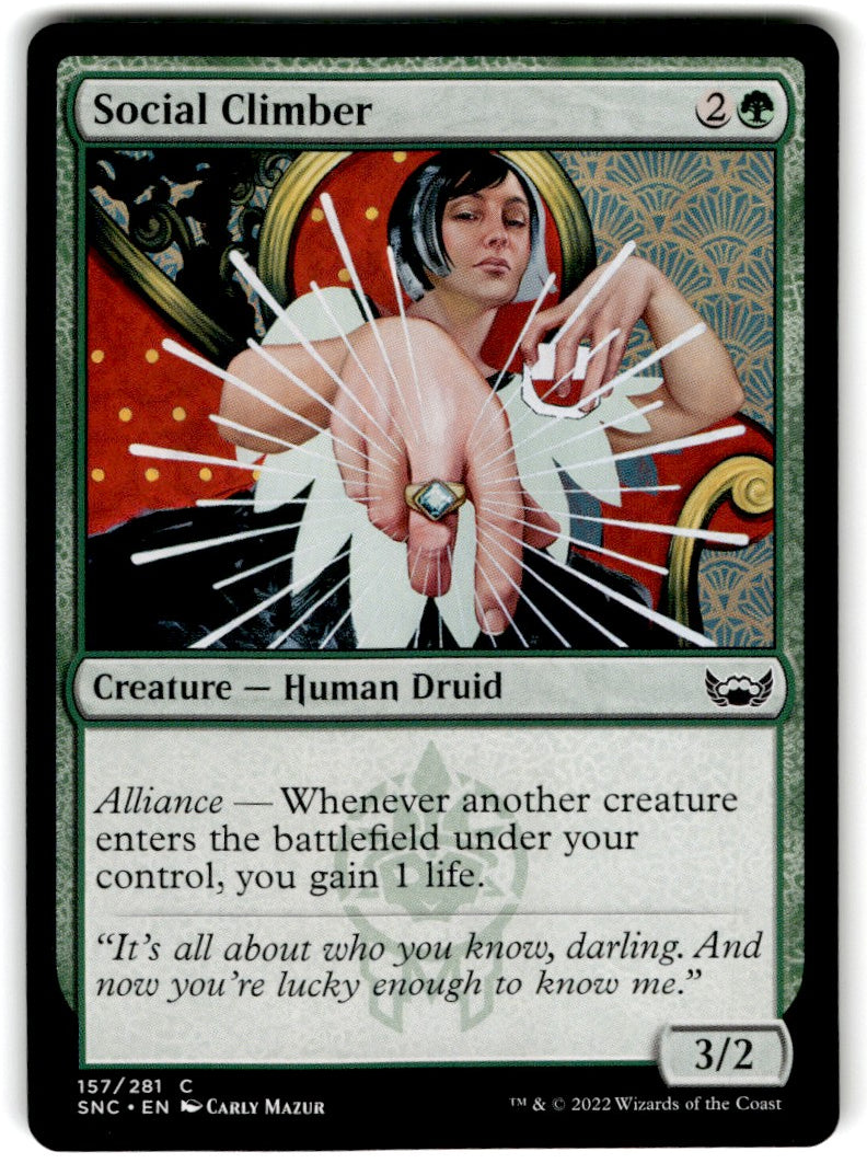 2022 MTG : Battle for Baldur's Gate Social Climber Card 157 Default Title